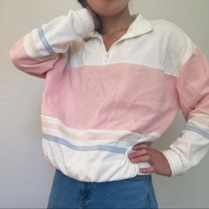 Retro Semi-Cropped Quarter Zip
